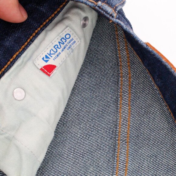 J Crew Jeans Mens 28 Blue 250 Skinny Kurabo Denim Japanese fabric Stretch pocket - Picture 12 of 15